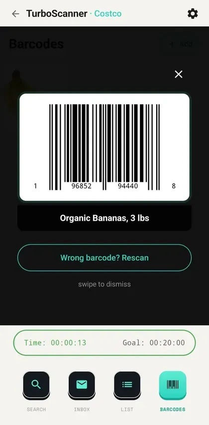 Full printed UPC-A barcode ready to scan